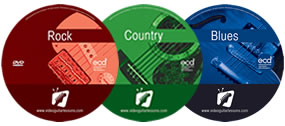 All of our guitar lessons are available on CD and DVD!